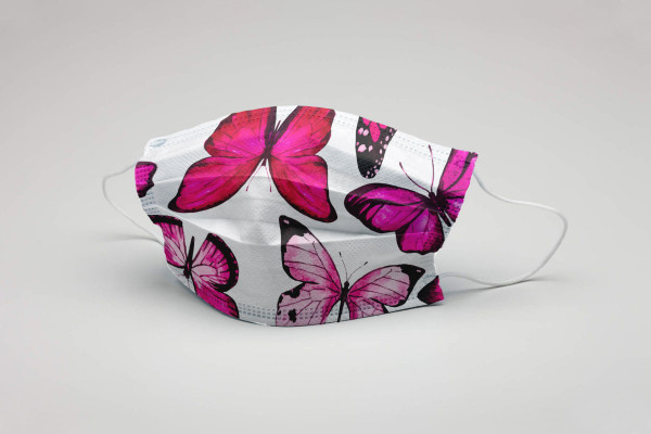 Ambrela rúško Pink Butterflies